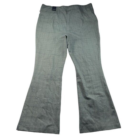 Ella Rafaella Ponte Pants Womens Plus size 18W Gray Pull on Business Career New - Picture 2 of 8